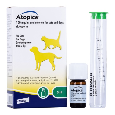 Атопика Atopica 5 мл для кошек и собак